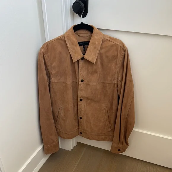rag bone Jackets Coats Rag Bone Suede Trucker Jacket